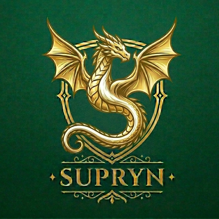Logo Supryn - Złoty Smok